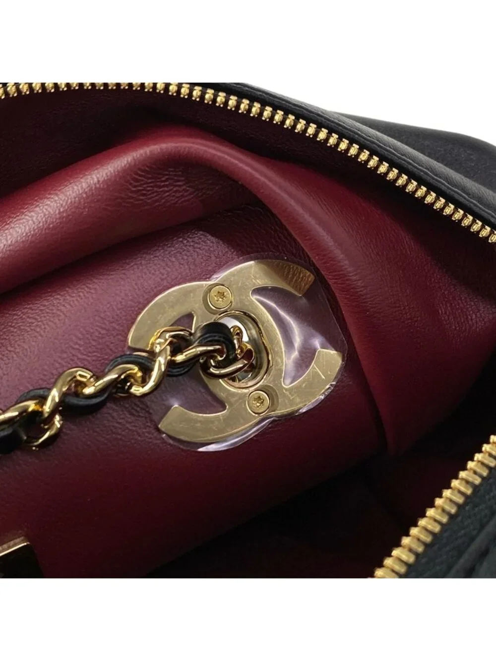 Chanel Shoulder Bag Small Black Lambskin